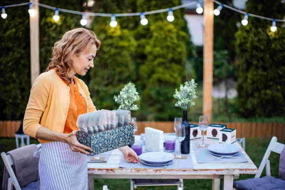 Clear Cutlery Caddy Combo - Floral