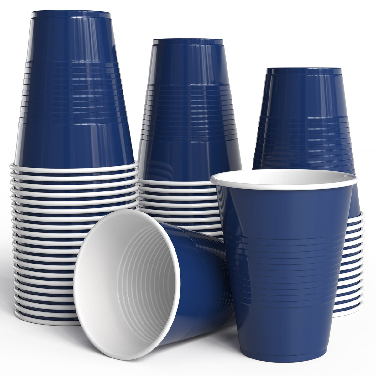18 oz Navy Plastic Cups - 50 Ct.