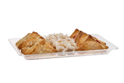 9.5 In. x 14.5 In. | Clear Rectangle Plastic Tray | 50 Pack