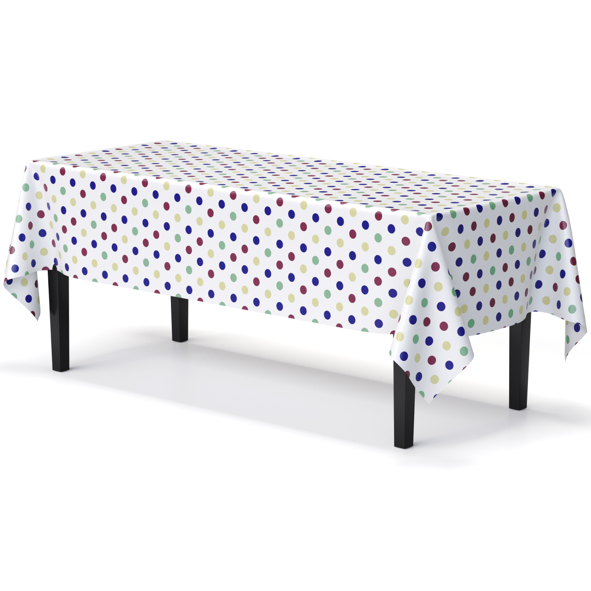 Multi Colored Polka Dot Table Cover | Case of 48