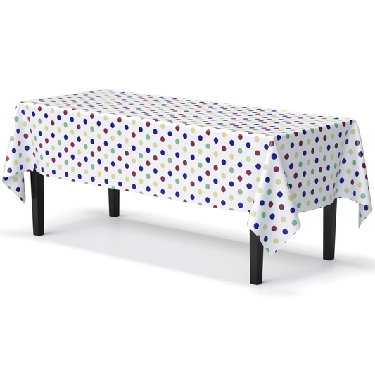 Multi Colored Polka Dot Table Cover | Case of 48