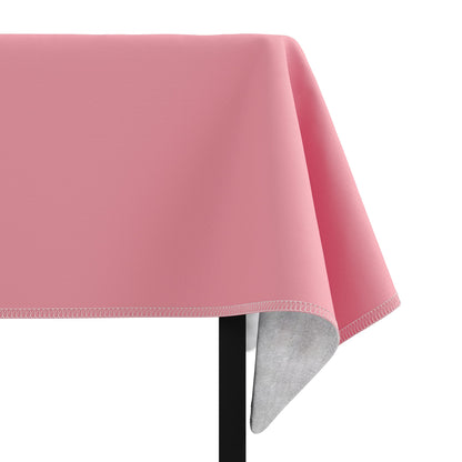 Pink Flannel Backed Table Cover 54 In. x 108 In. | Case of 36