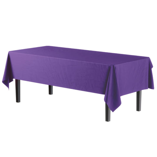 Purple Plastic Table Cover | Case of 48