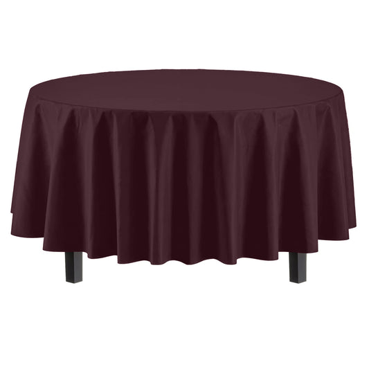 Premium Round Brown Table Cover | Case of 96