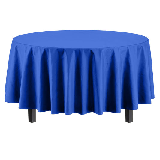 Premium Round Dark Blue Table Cover | Case of 96