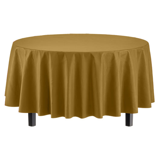 Premium Round Gold Table Cover | Case of 96