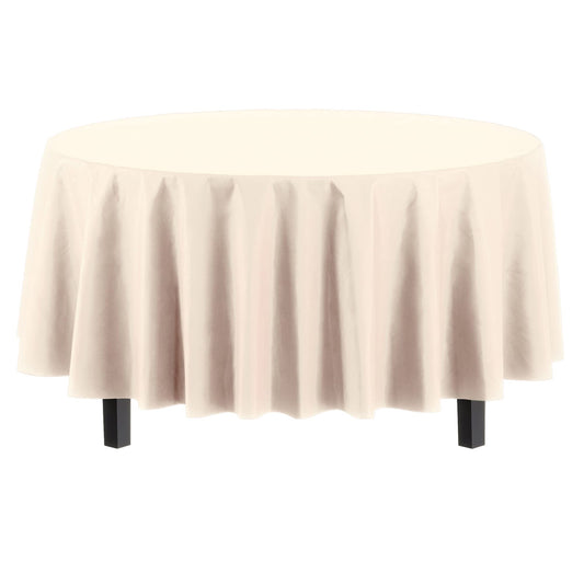 Premium Round Ivory Table Cover | Case of 96