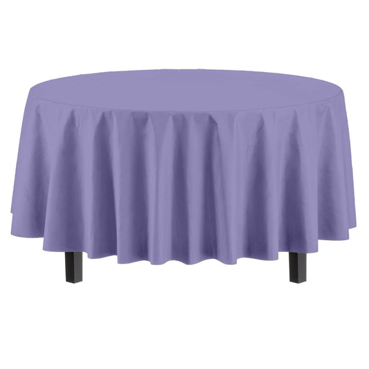 Premium Round Lavender Table Cover | Case of 96