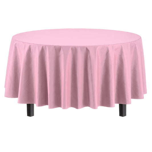 Premium Round Pink Table Cover | Case of 96