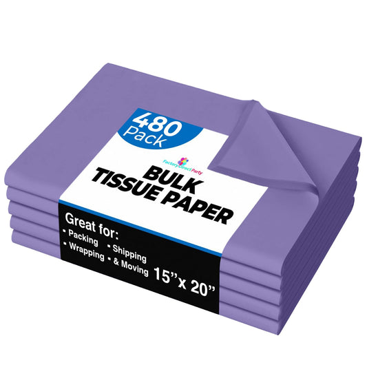 15 In. x 20 In. Purple Tissue Paper | 480 Sheets