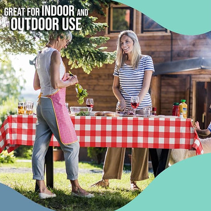 40 In. x 100 Ft. Red Gingham Table Roll | Case of 6