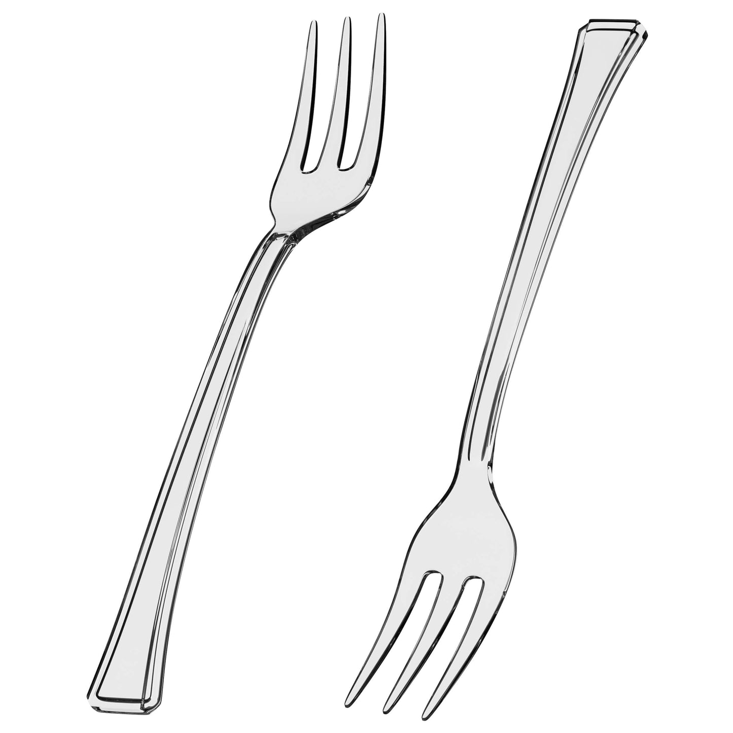 Exquisite Clear Plastic Tasting Forks | 500 Count