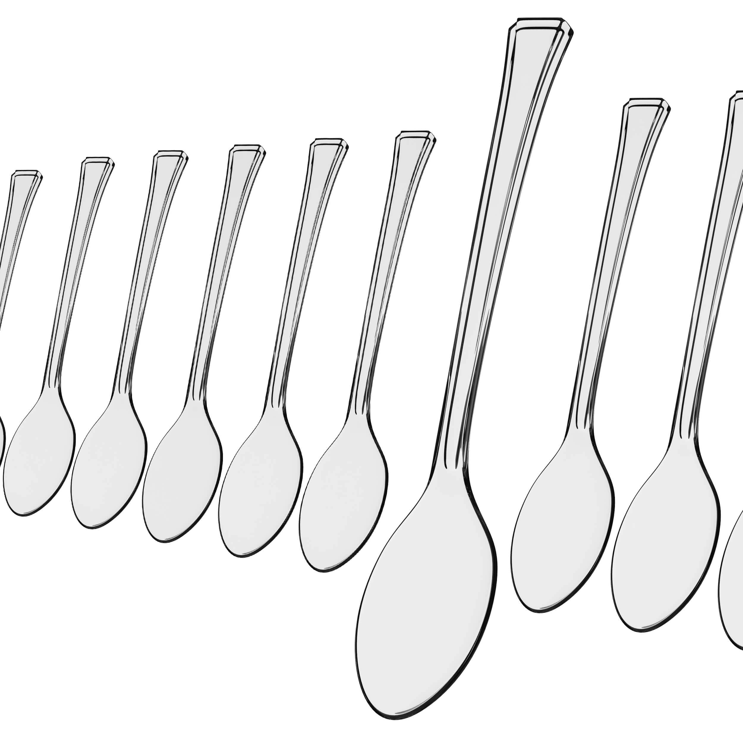 Exquisite Clear plastic Tasting Spoons 100 Count – Crown Display