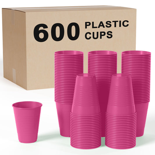 12 Oz. Cerise Plastic Cups | Case of 600