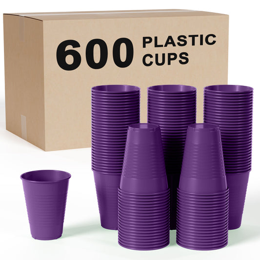 12 Oz. Purple Plastic Cups | Case of 600