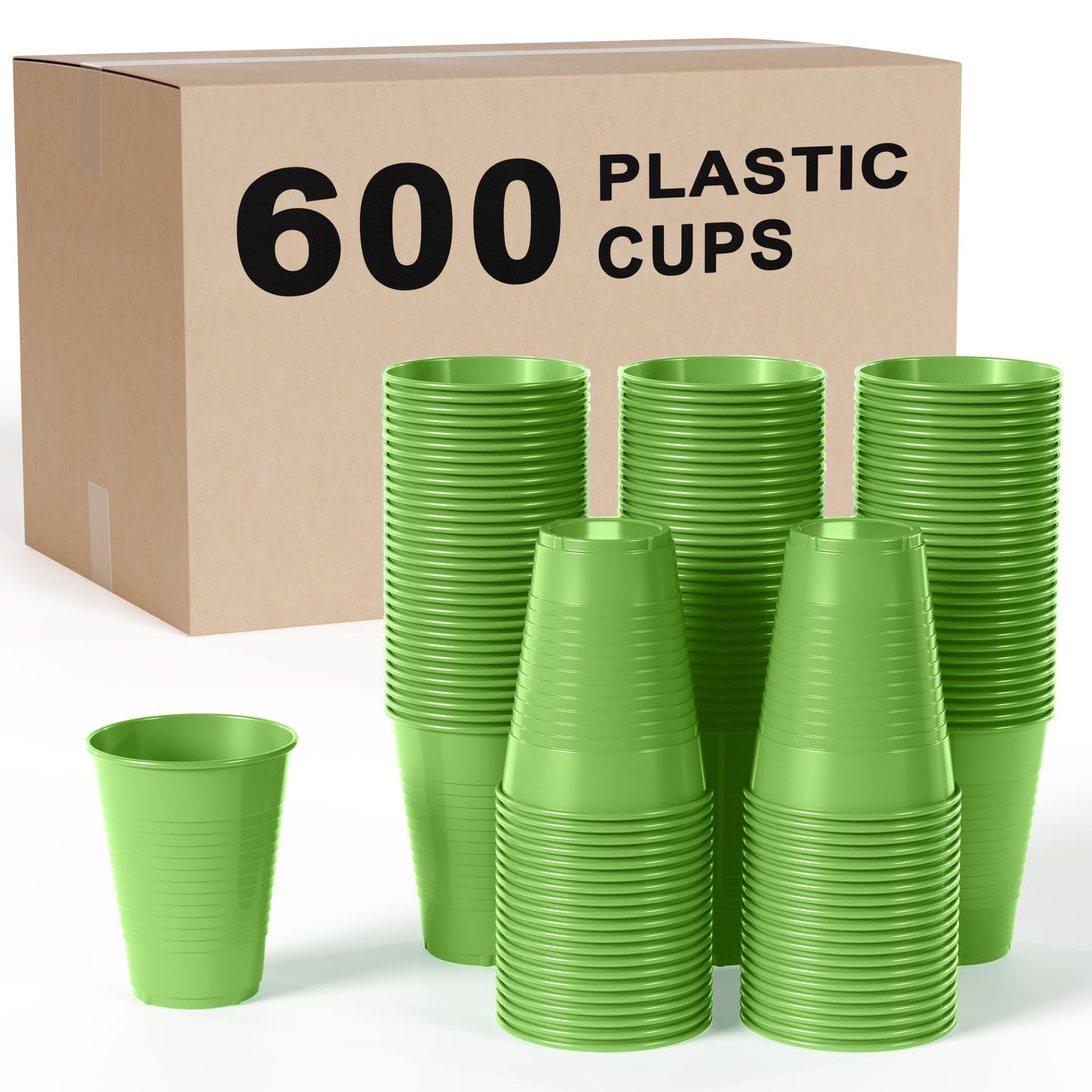 12 Oz. Lime Green Plastic Cups | Case of 600