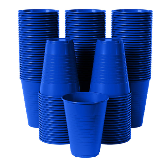 12 Oz. Dark Blue Plastic Cups | Case of 600