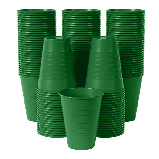 12 Oz. Emerald Green Plastic Cups | Case of 600