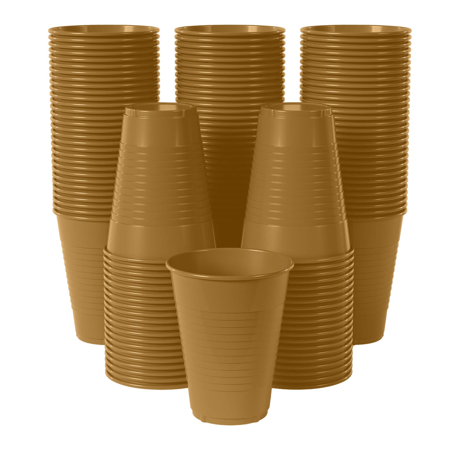 12 Oz. Gold Plastic Cups | Case of 600