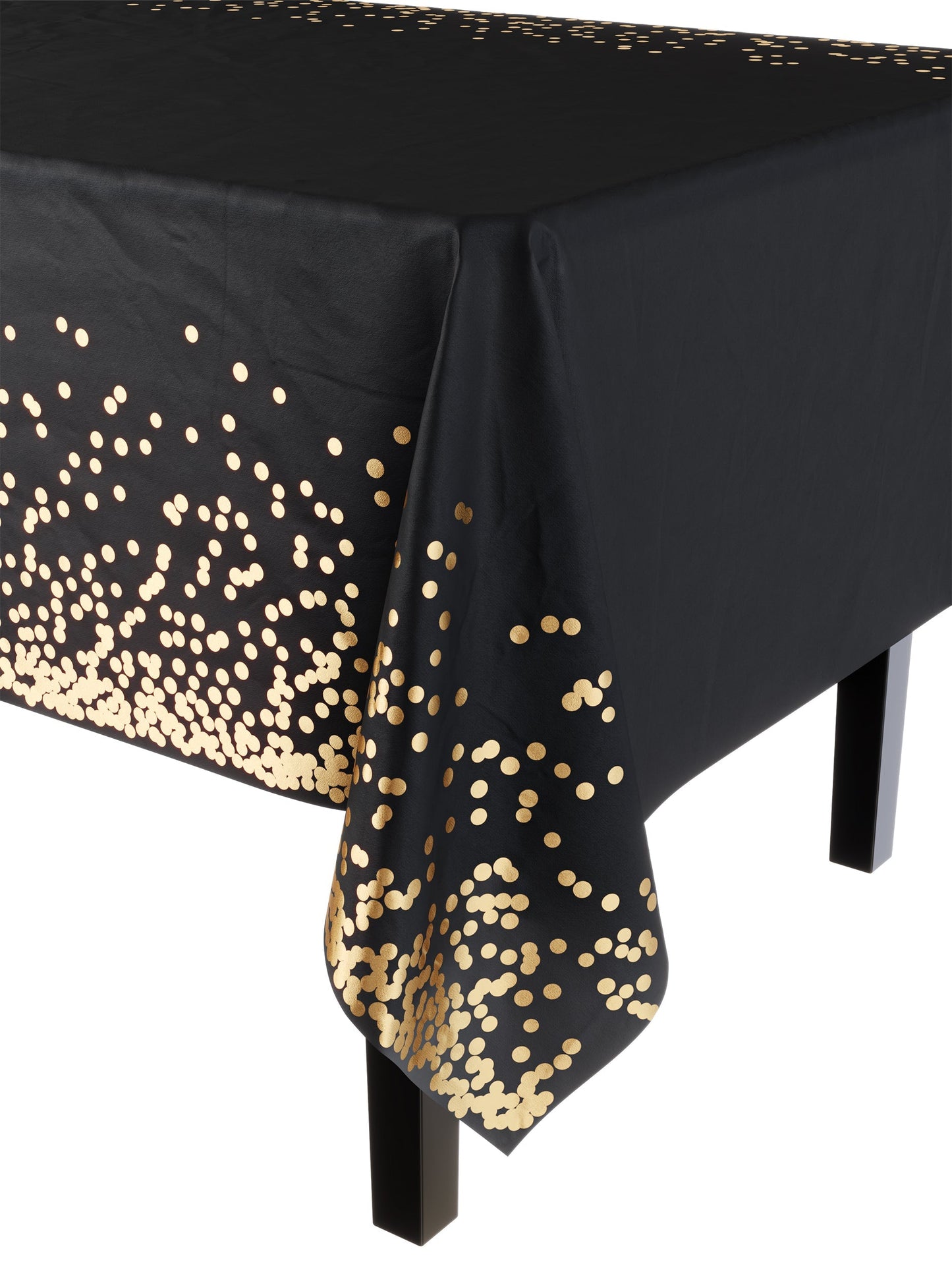 Printed Table Cover Black/Gold | Case of 48