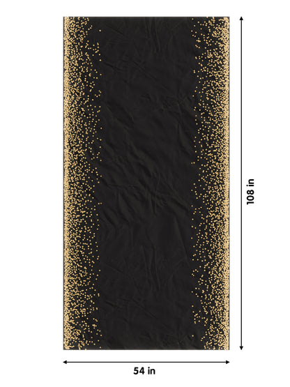 Printed Table Cover Black/Gold | Case of 48