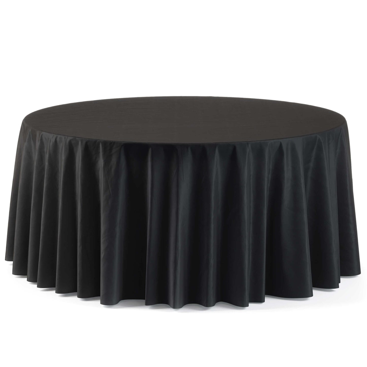 120 In. Premium Round Black Table Cover | Case of 60