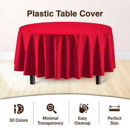 Round Red Table Cover | Case of 48