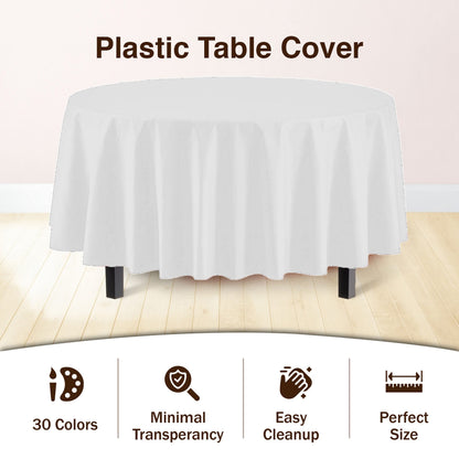 Round White Table Cover | Case of 48