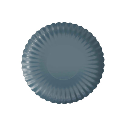 8.5 In. Scalloped Paper Plates - Slate Blue | 10 Count