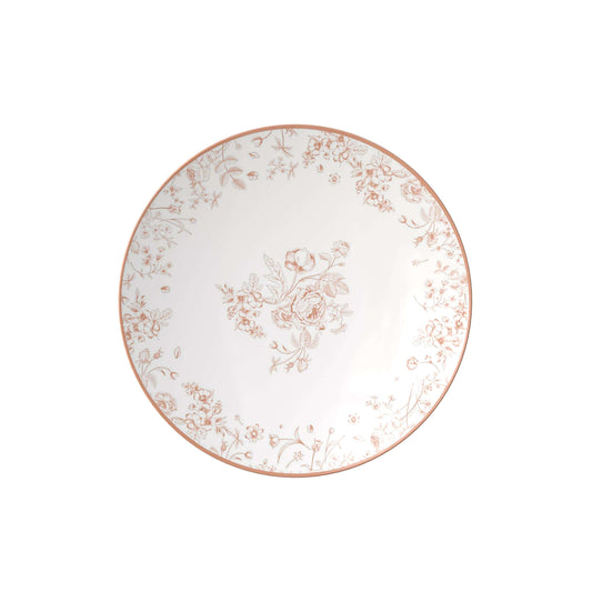 8" Toile Design Plastic Plates (10)