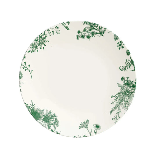 10 In. Verdure Design Plastic Plates | 120 Count