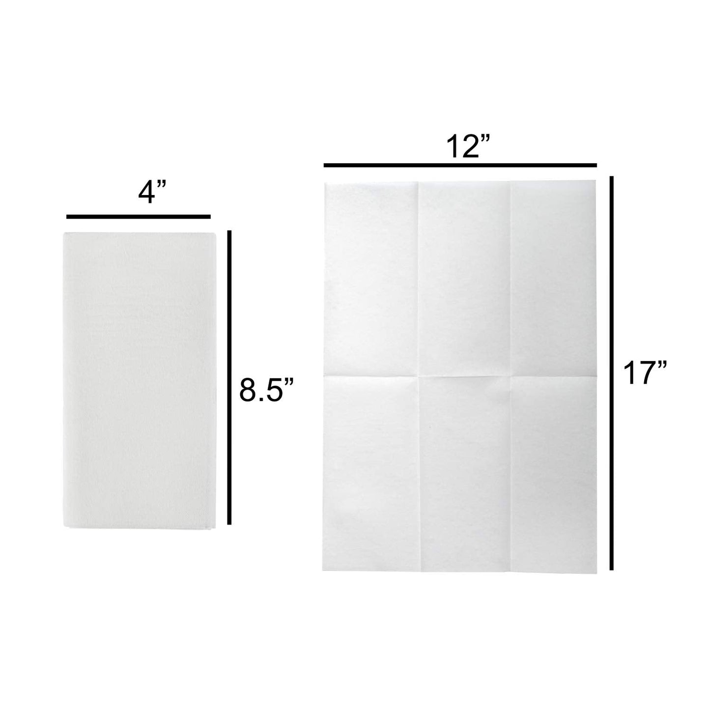 White Airlaid Linen Feel Paper Napkins | 2000 Count