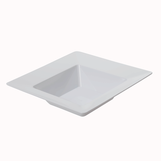 8.5 in.(12oz) White Deep Square Bowl - 10 ct.