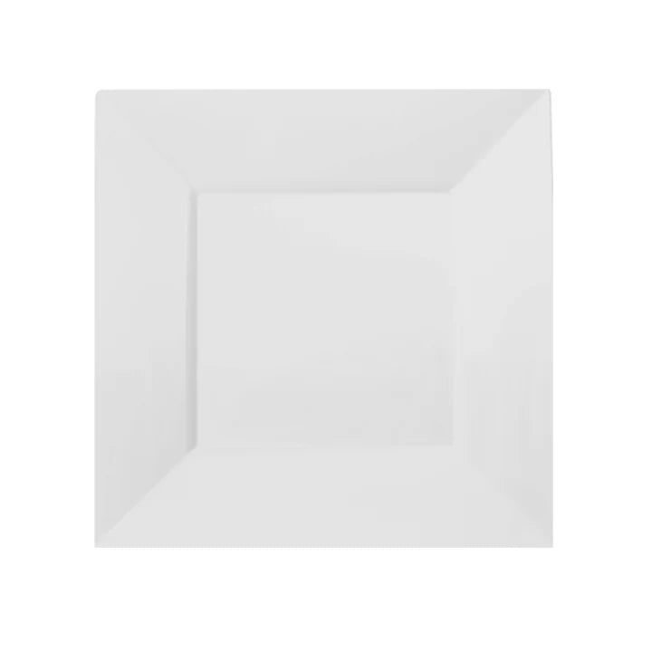 6.5 In. White Square Plates - 10 Ct.